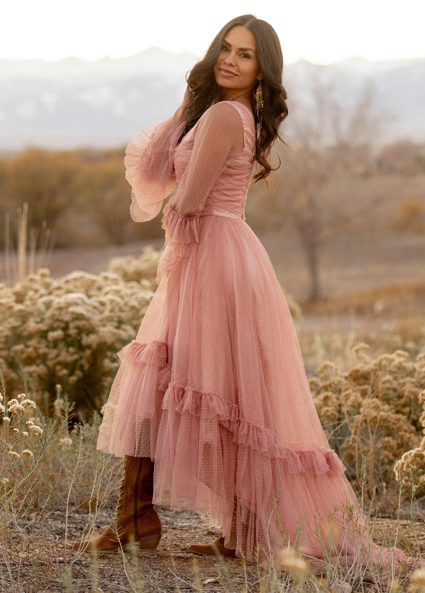 Haisley Impact Dress in Desert Shell-My Prom Time
