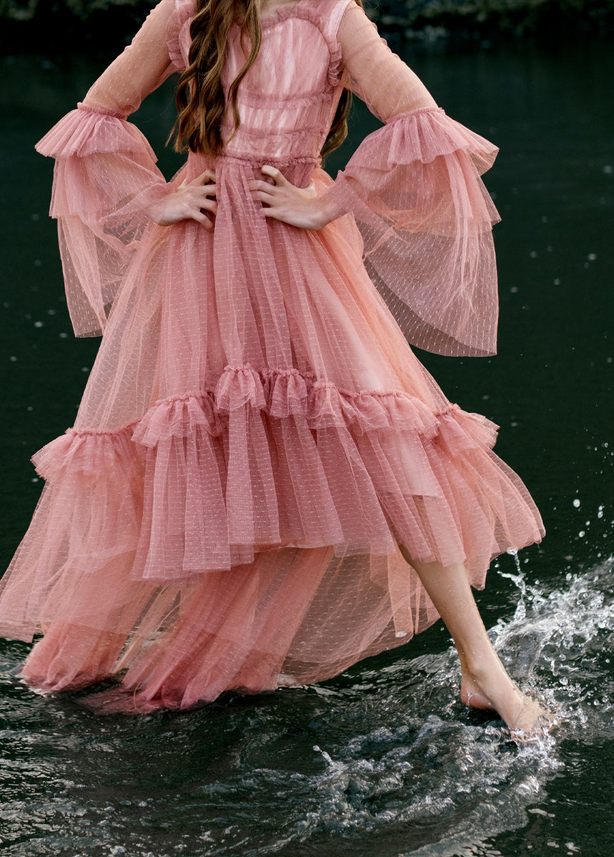 Halsey Impact Dress in Desert Shell-My Prom Time