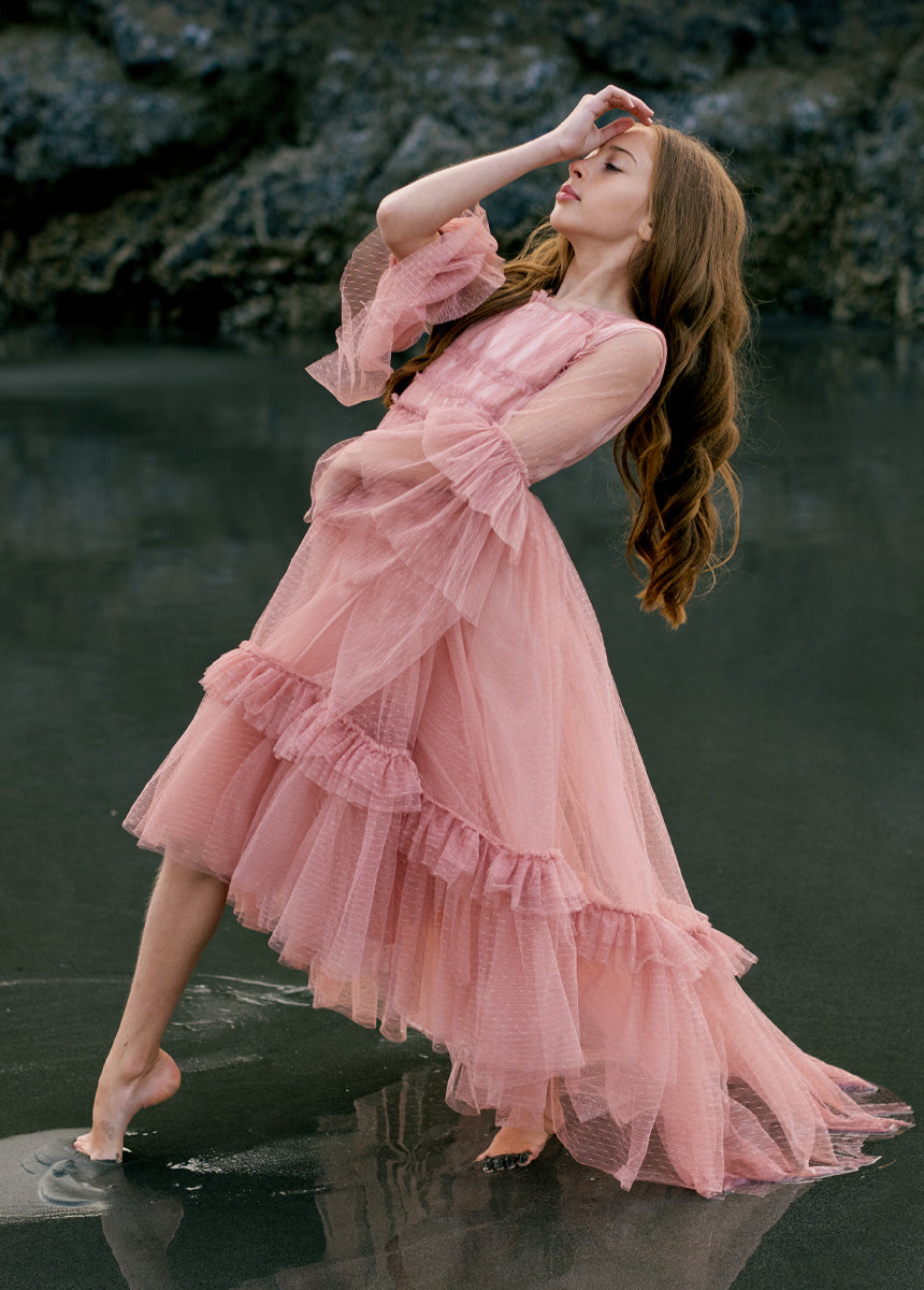 Halsey Impact Dress in Desert Shell-My Prom Time