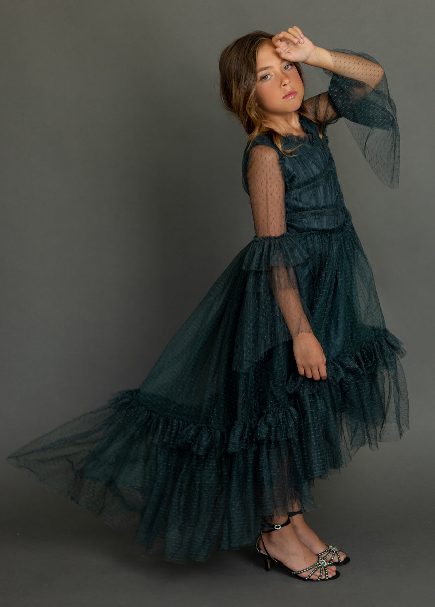 Halsey Impact Dress in Deep Spruce-My Prom Time