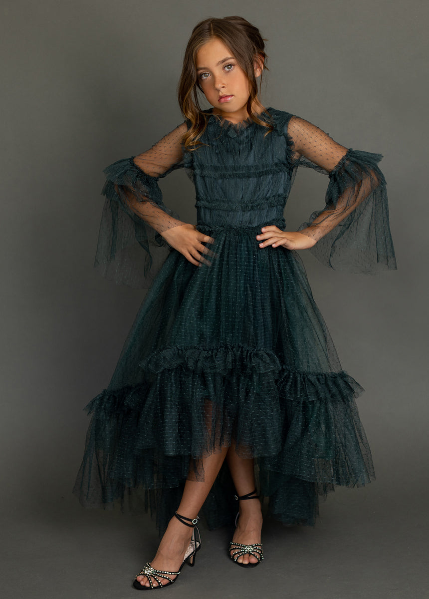 Halsey Impact Dress in Deep Spruce-My Prom Time