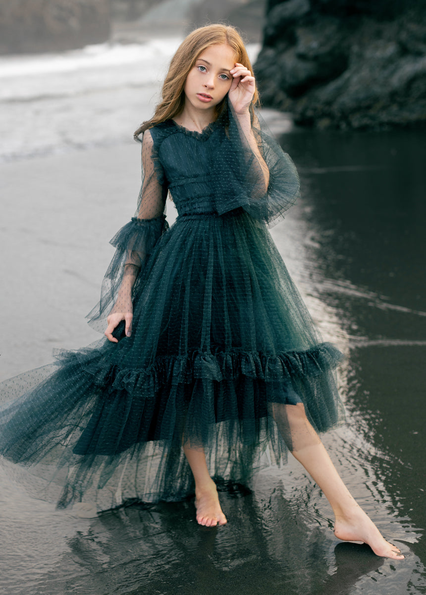 Halsey Impact Dress in Deep Spruce-My Prom Time