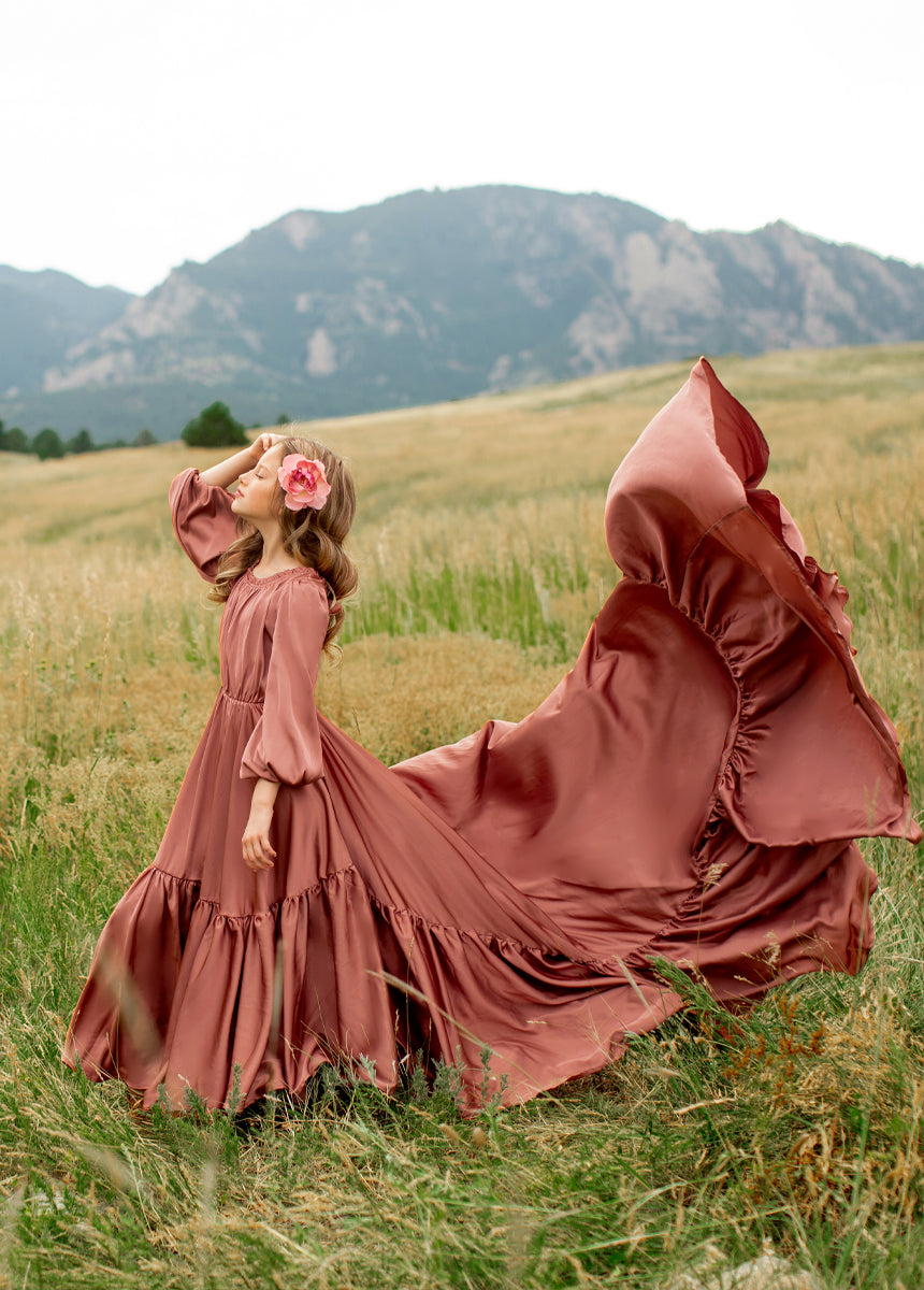 Leana Impact Dress in Cedarwood-My Prom Time