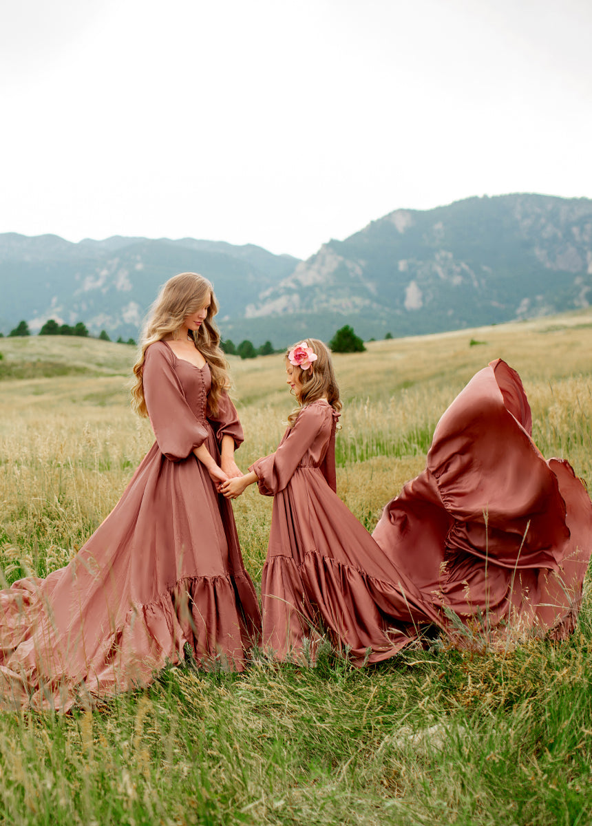 Leana Impact Dress in Cedarwood-My Prom Time