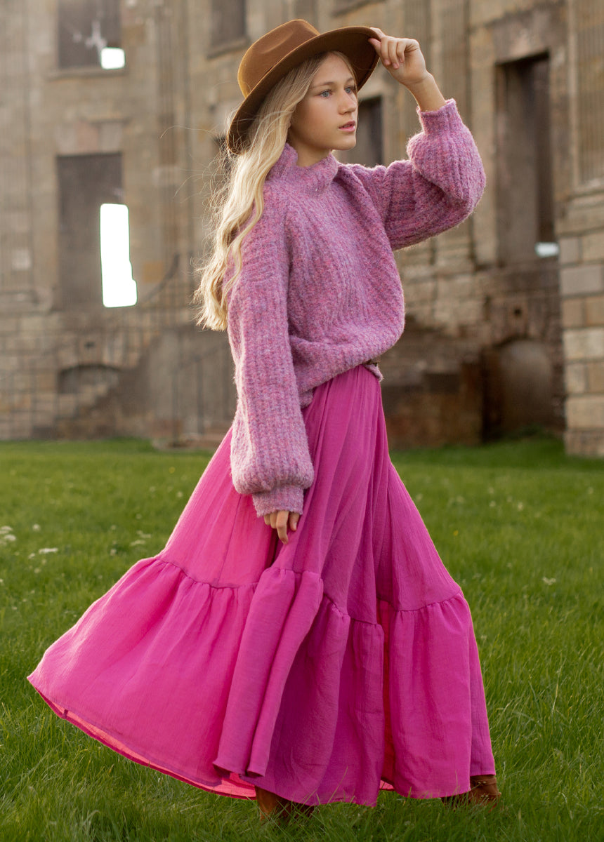 Annabel Skirt in Mulberry-My Prom Time