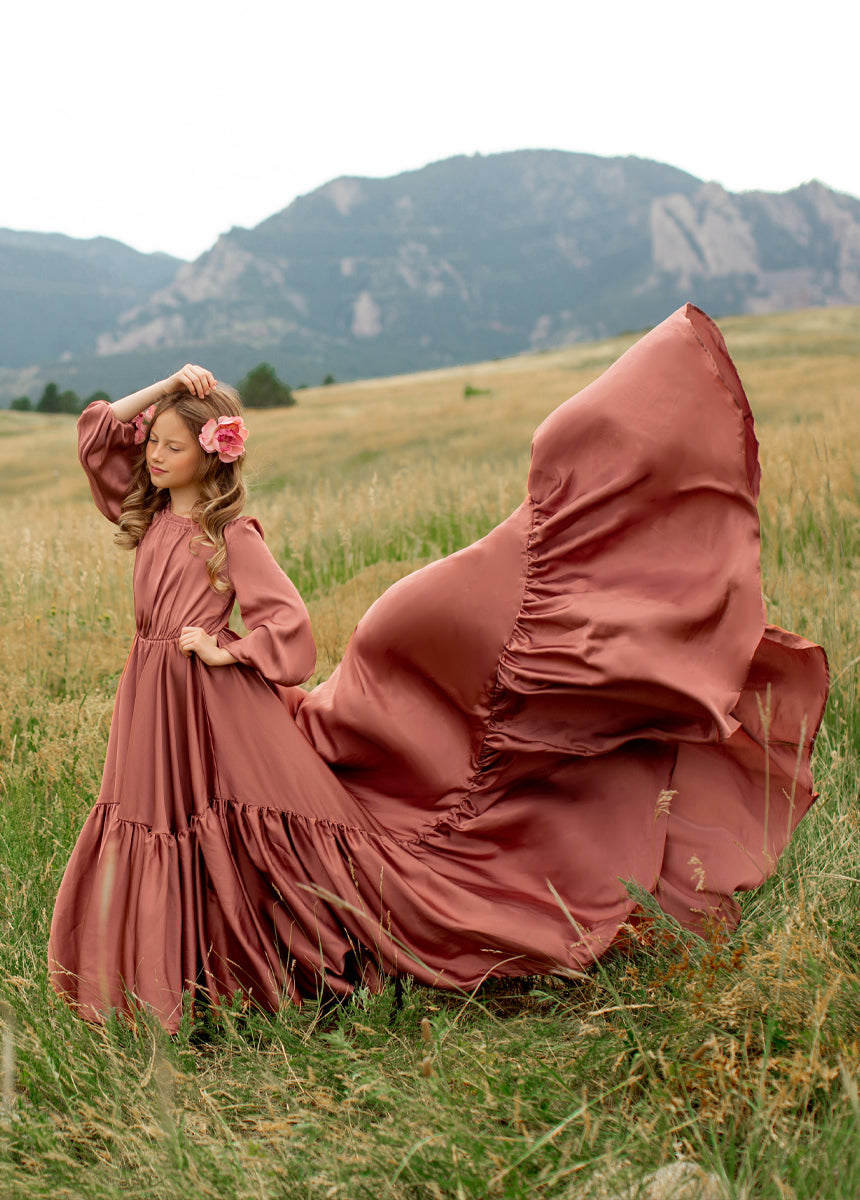 Leana Impact Dress in Cedarwood-My Prom Time