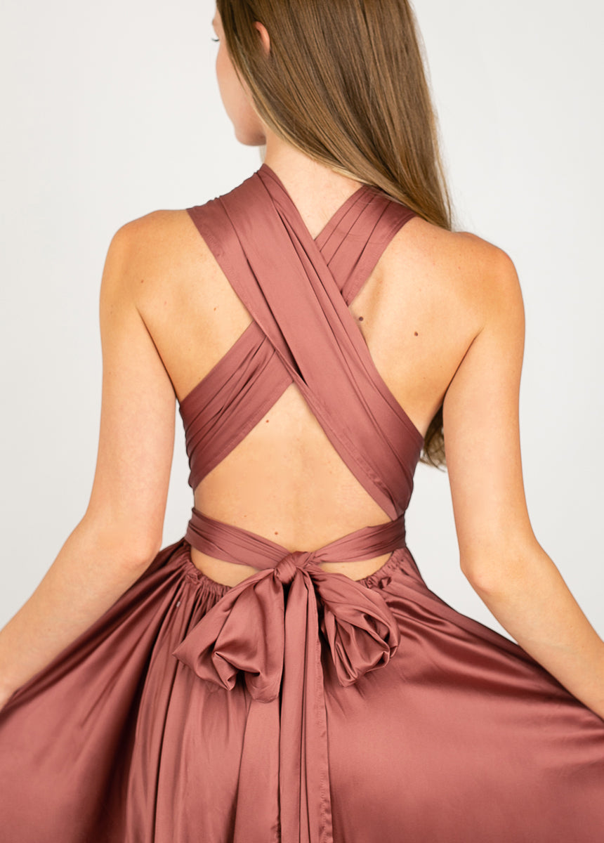June Impact Dress in Cedarwood-My Prom Time