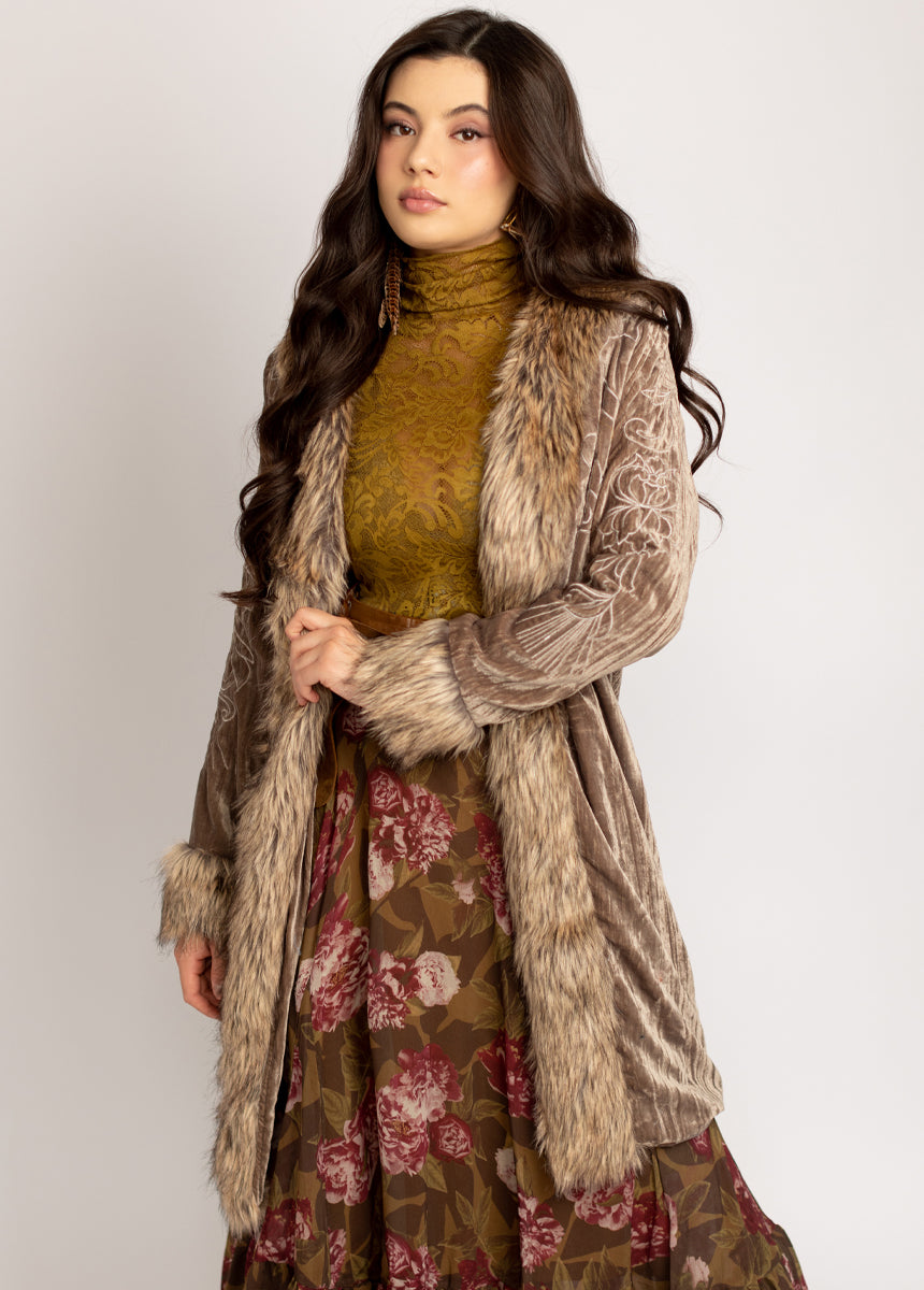 Mackie Jacket in Taupe-My Prom Time