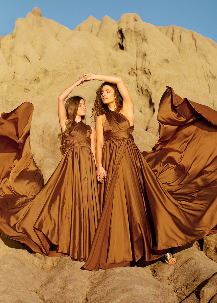 Junie Impact Dress in Dark Honey-My Prom Time