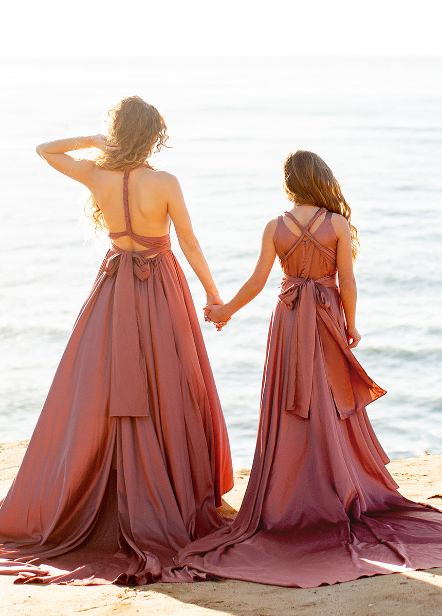 Junie Impact Dress in Cedarwood-My Prom Time