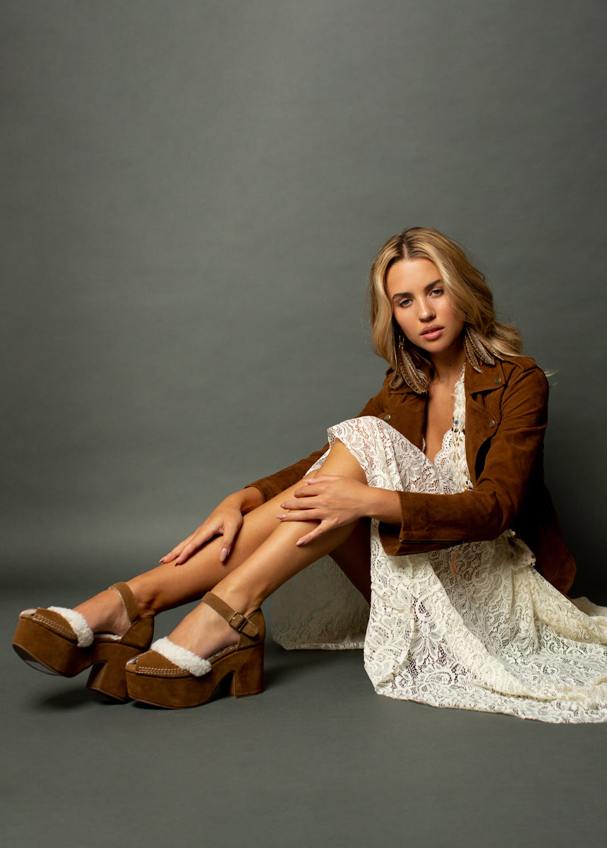 Brea Heel in Pecan-My Prom Time