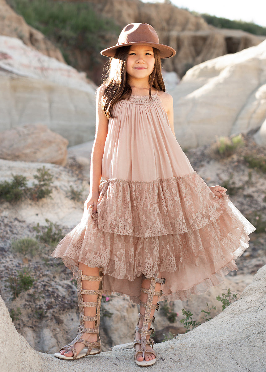 Catrina Dress in Desert Shell-My Prom Time