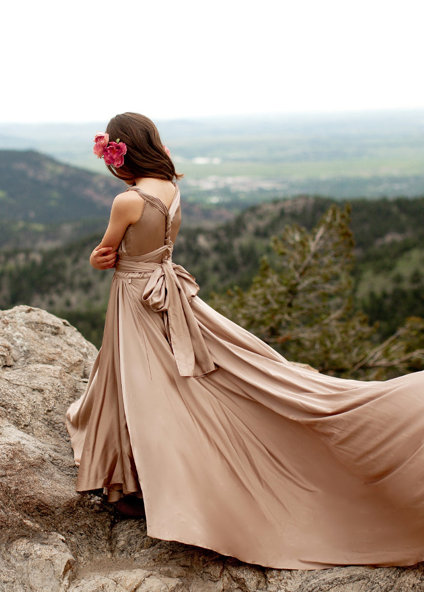 Junie Impact Dress in Stone-My Prom Time