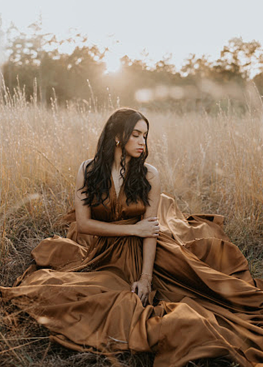 June Impact Dress in Dark Honey-My Prom Time