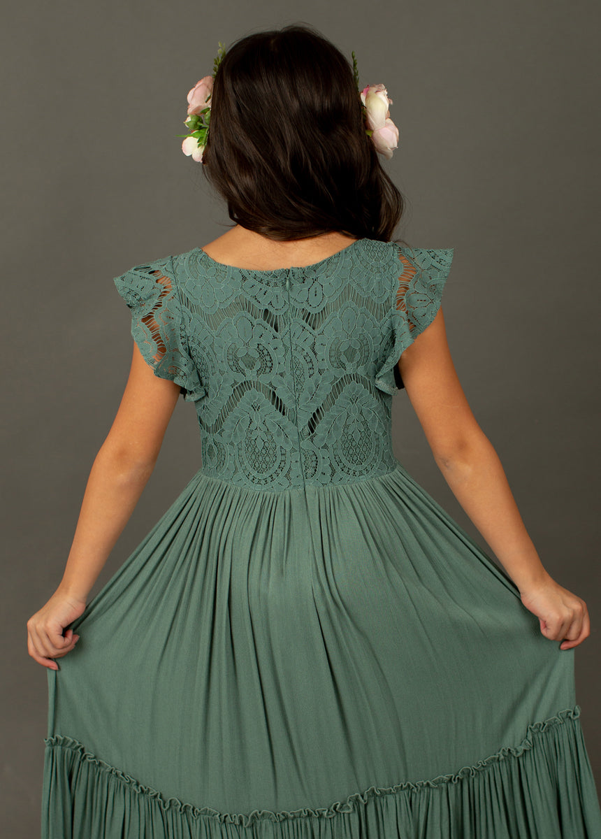 Macy Dress in Beach Sage-My Prom Time