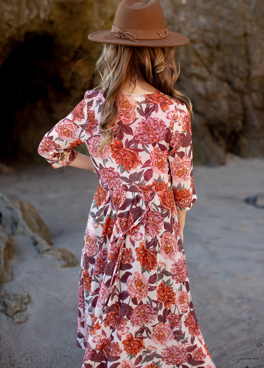 Katherine Duster in Blush Floral-My Prom Time