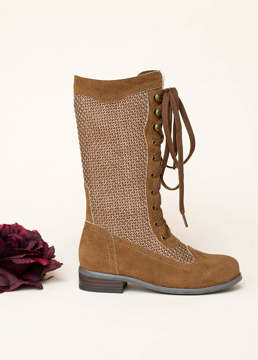 Keiko Tall Boots in Nutmeg-My Prom Time