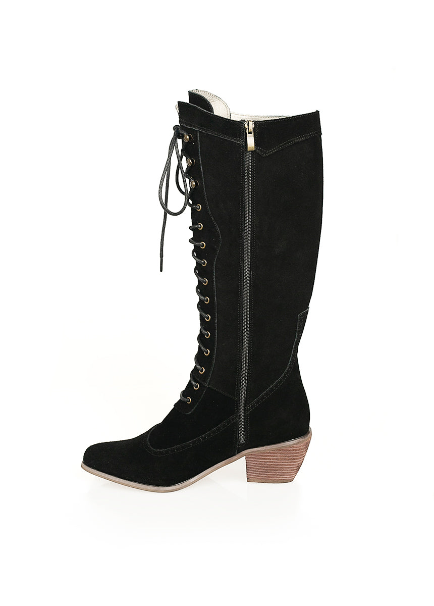 Kiko Tall Boots in Black-My Prom Time