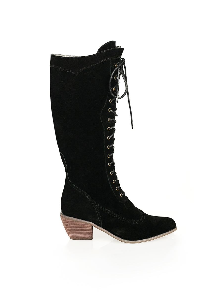 Kiko Tall Boots in Black-My Prom Time