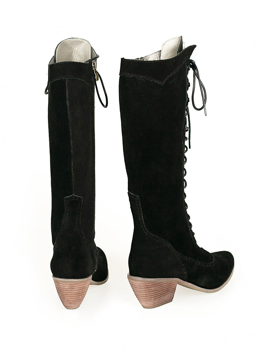 Kiko Tall Boots in Black-My Prom Time