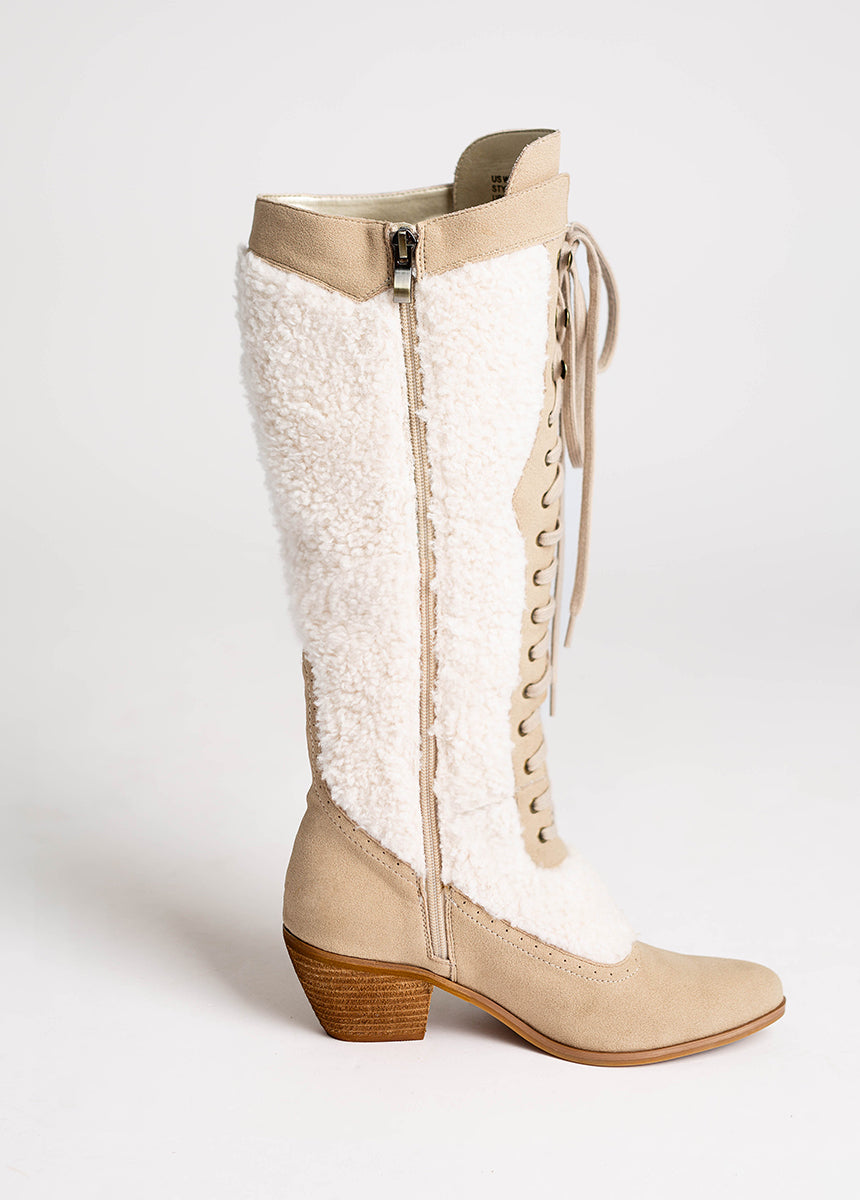 Kiko Tall Boots in Tan-My Prom Time