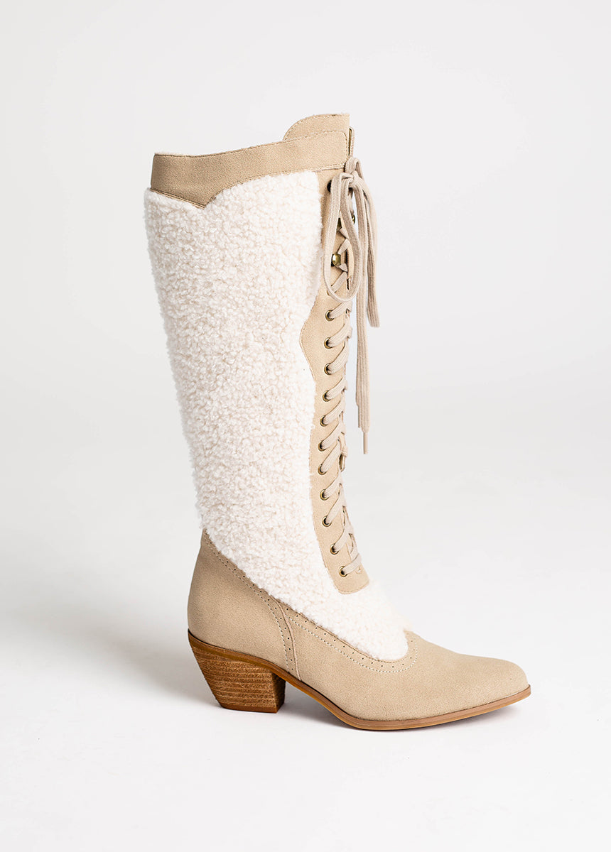 Kiko Tall Boots in Tan-My Prom Time