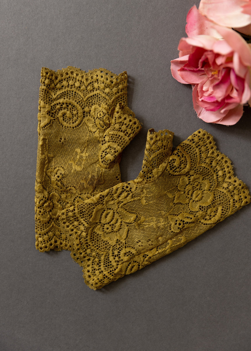 Lacy Gloves in Bistre-My Prom Time