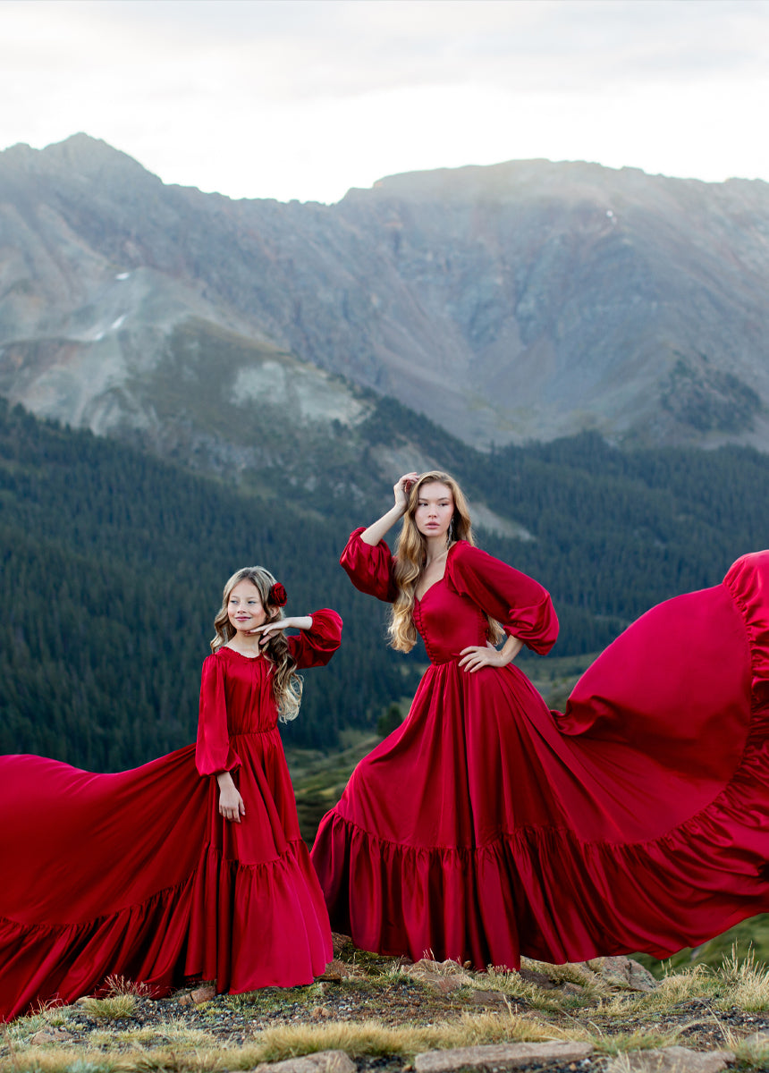 Leana Impact Dress in Scarlet-My Prom Time