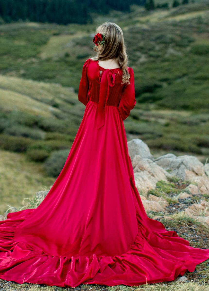 Leana Impact Dress in Scarlet-My Prom Time