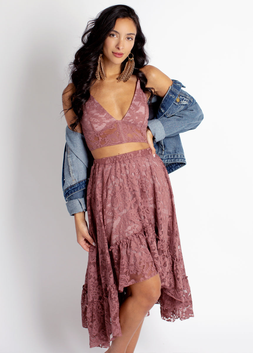 Leo Set in Ash Rosette-My Prom Time