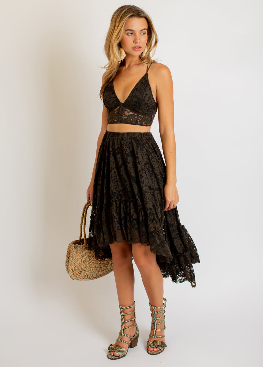 Leo Set in Washed Black-My Prom Time