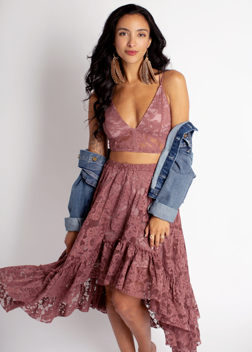 Leo Set in Ash Rosette-My Prom Time