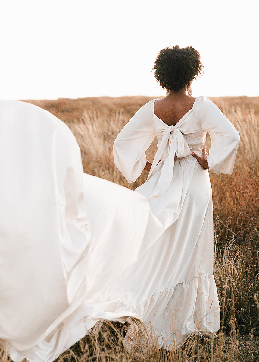 Lorna Impact Dress in Cream-My Prom Time