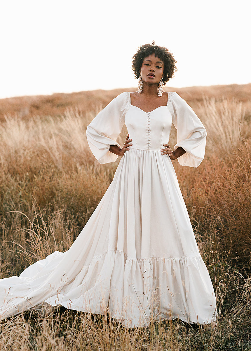 Lorna Impact Dress in Cream-My Prom Time