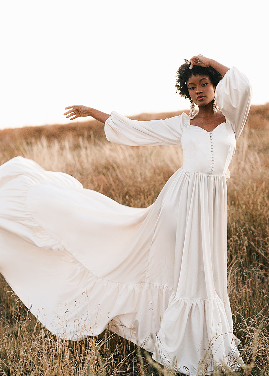 Lorna Impact Dress in Cream-My Prom Time