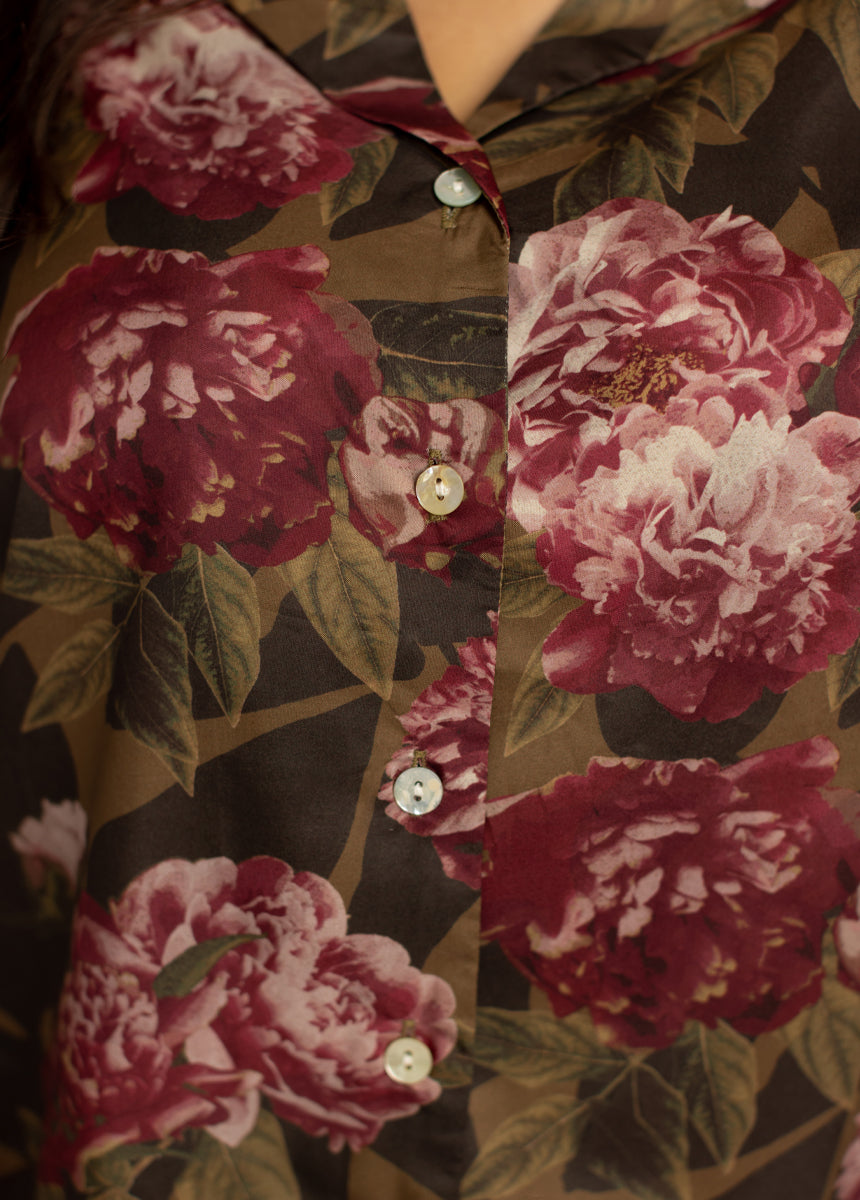 Lyana PJ Set in Bistre Floral-My Prom Time