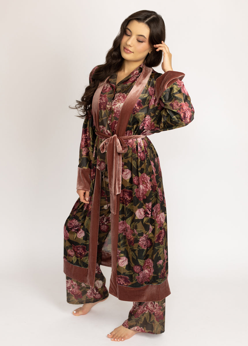 Kamila Robe in Bistre Floral-My Prom Time