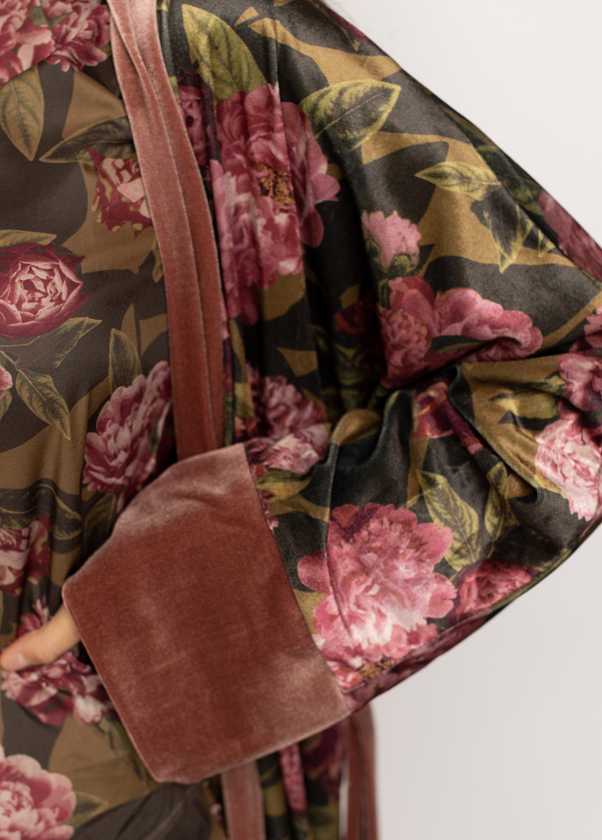 Kamila Robe in Bistre Floral-My Prom Time