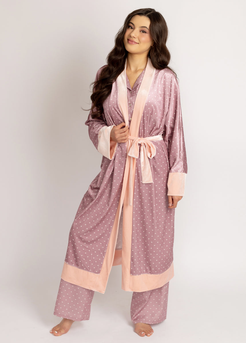 Kamila Robe in Ditsy Heart-My Prom Time