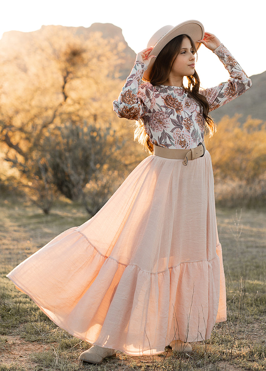 Annabel Skirt in Blush-My Prom Time