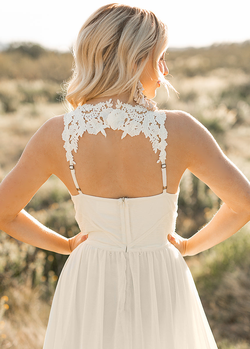 Mckenna Impact Dress in Cream-My Prom Time