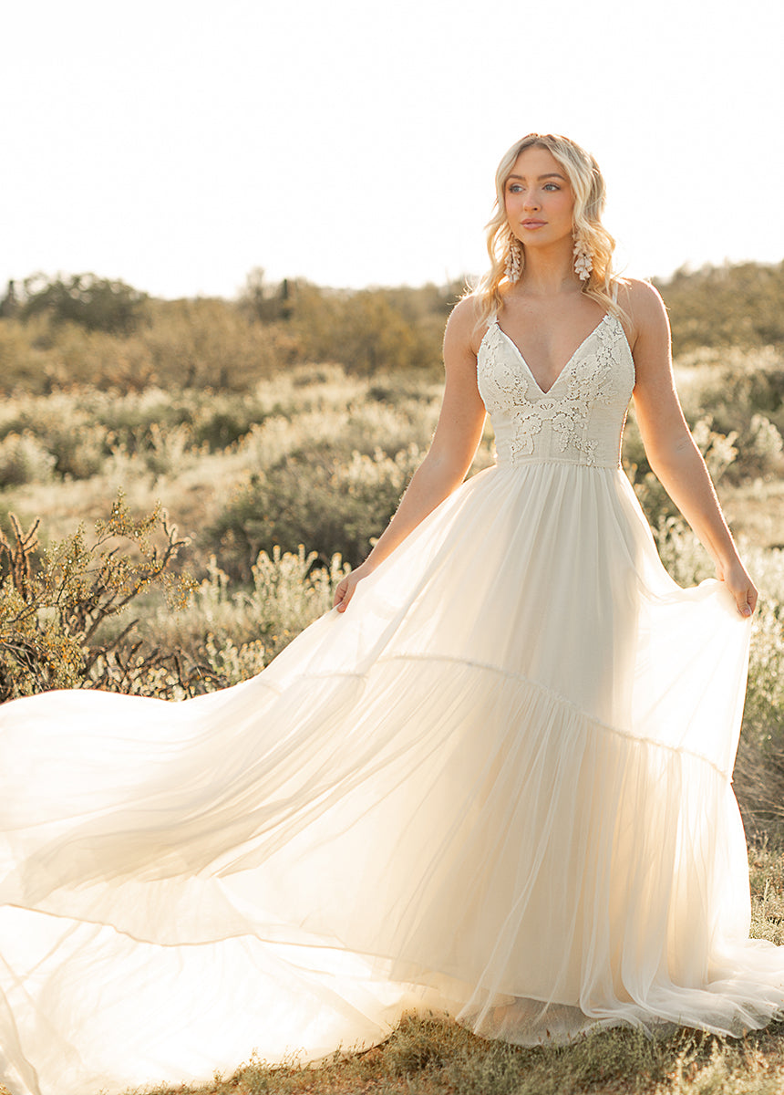 Mckenna Impact Dress in Cream-My Prom Time