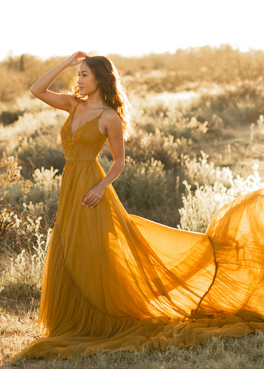 Mckenna Impact Dress in Tarnished Gold-My Prom Time