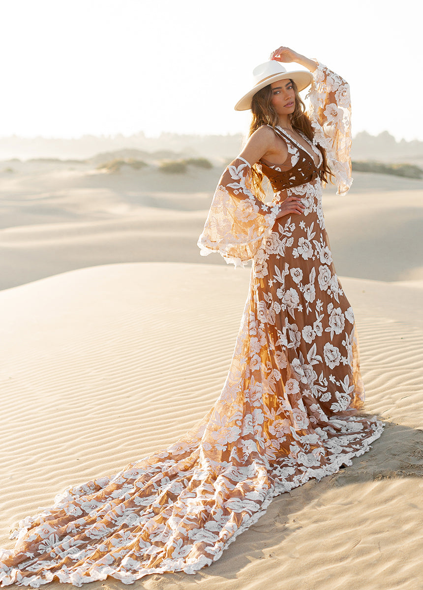 Marlow Bridal Harness in Nutmeg-My Prom Time