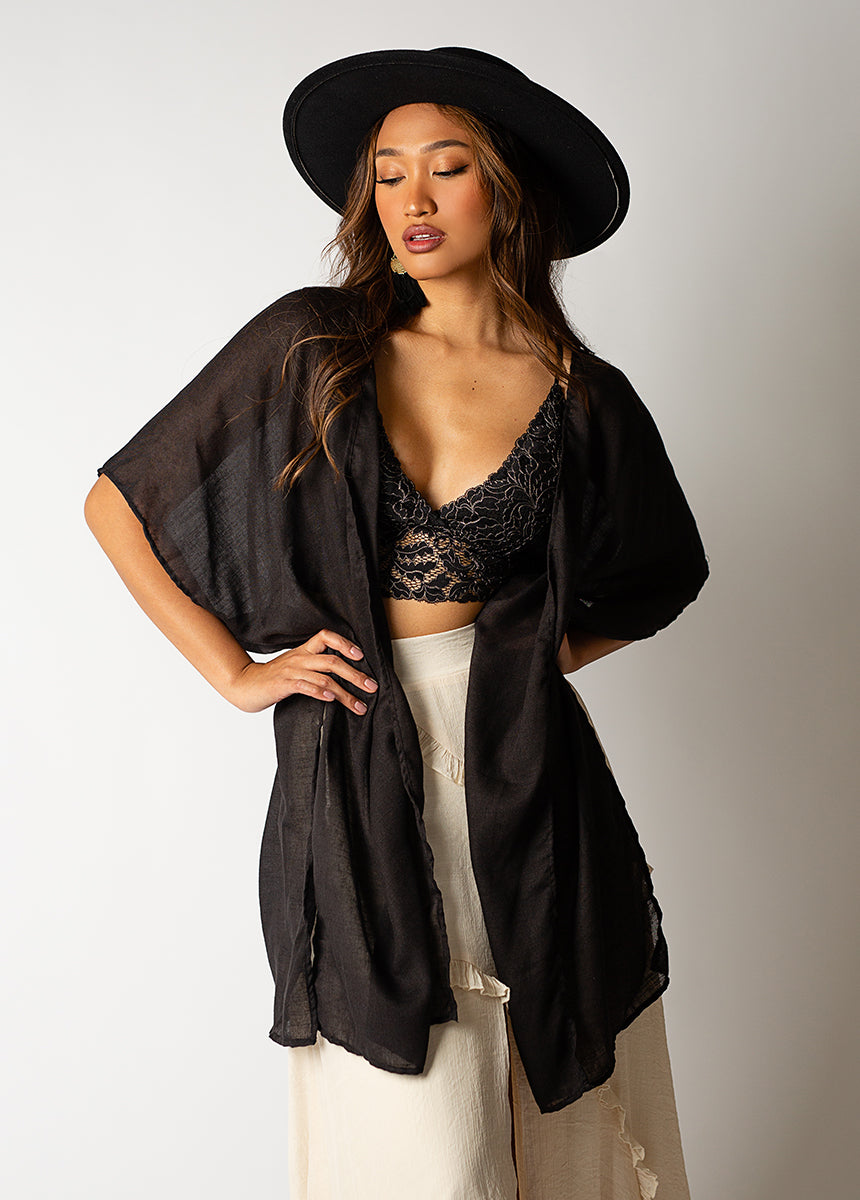 Deidre Duster in Black-My Prom Time