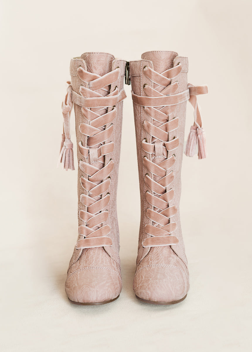 Marija Tall Boot in Dusty Lilac-My Prom Time