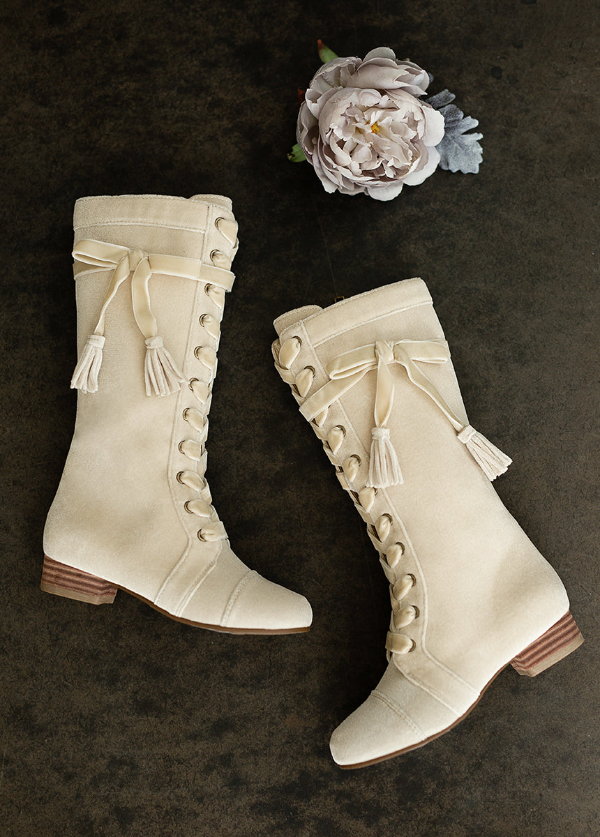 Marija Tall Boot in Champagne-My Prom Time