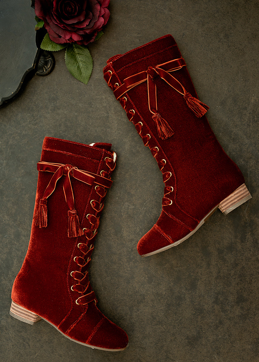 Marija Tall Boot in Brick-My Prom Time