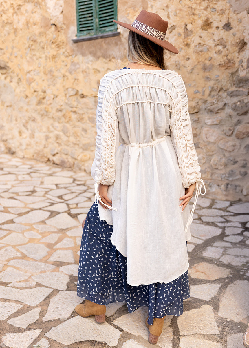 Brandy Duster in Cream-My Prom Time