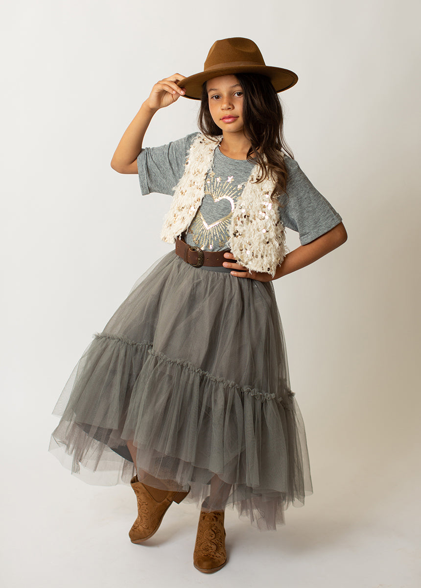 Meike Vest in Cream-My Prom Time